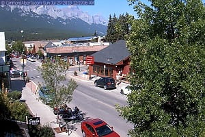Canmore Live Webcam Main Street